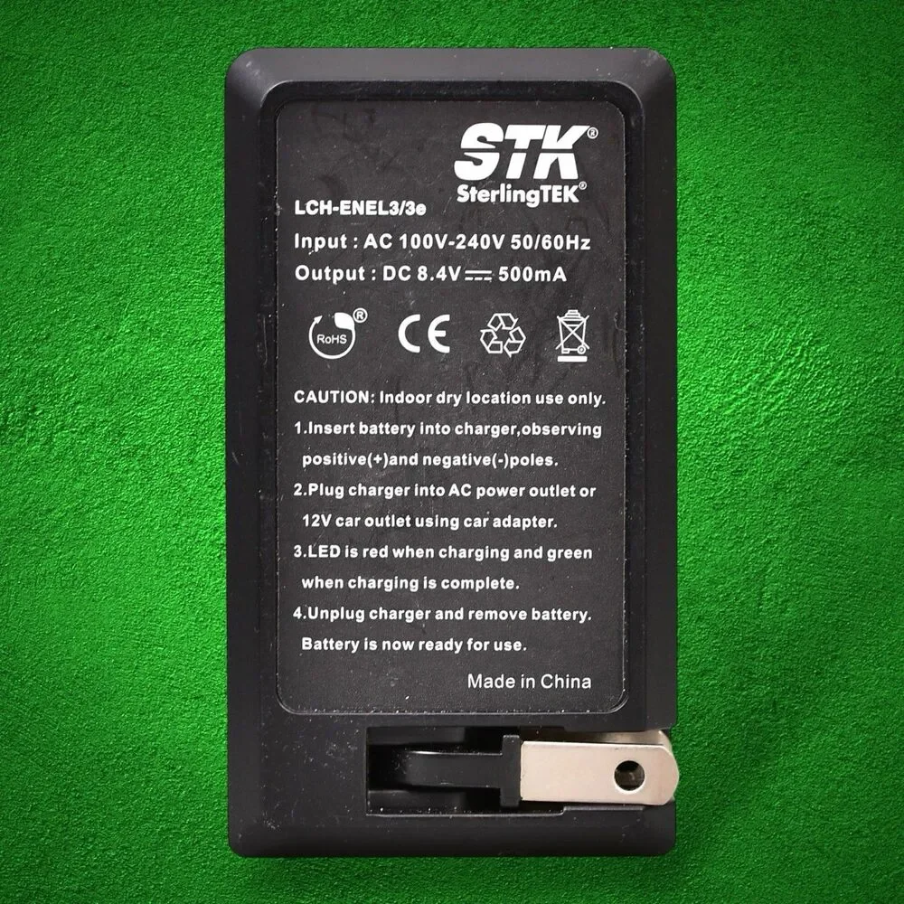 STK SterlingTEK Battery charger LCH-ENEL3/3e For Nikon ENEL3